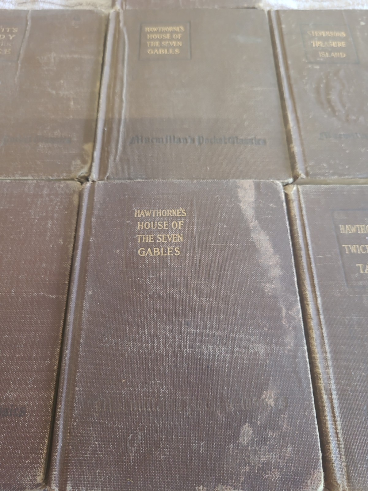 Antique Macmillan Pocket Classics Lot of 7 Mini Books 1920s