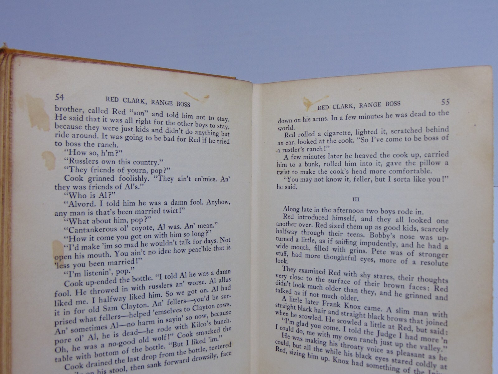 Red Clark, Range Boss by Gordon Young (1938, Hardcover) Stated 1st Edition