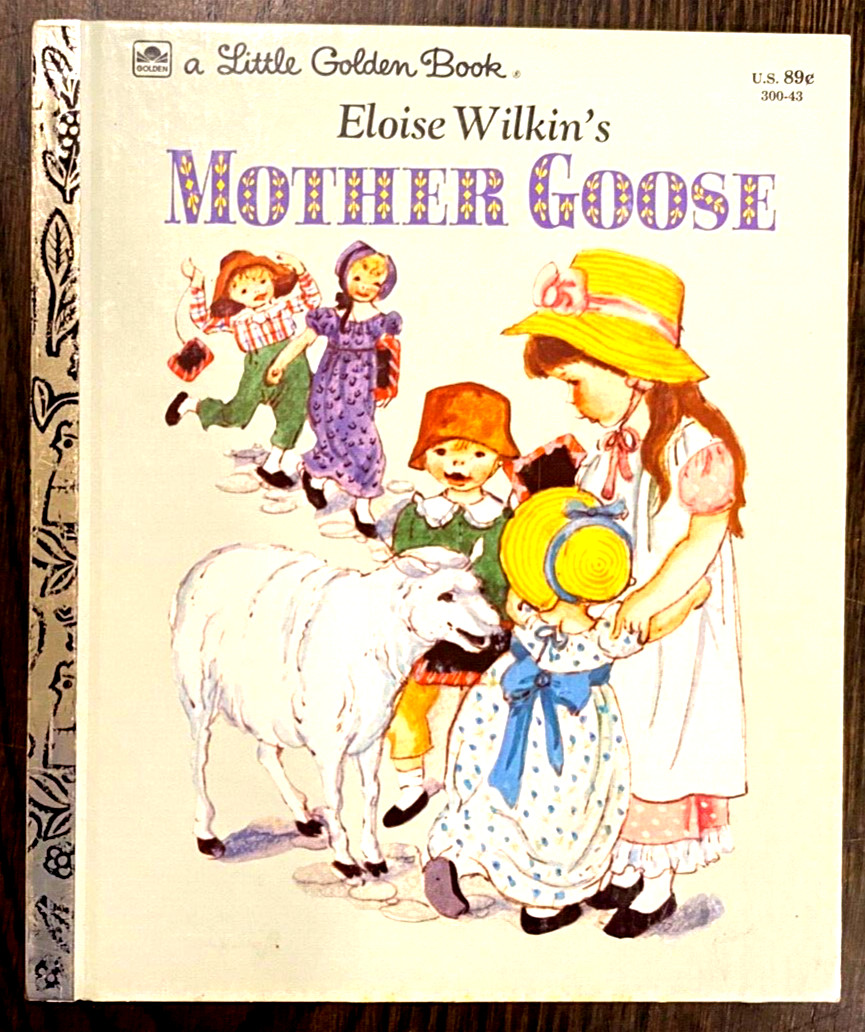 VINTAGE LITTLE GOLDEN BOOK MOTHER GOOSE Eloise Wilkin 1980 Edition