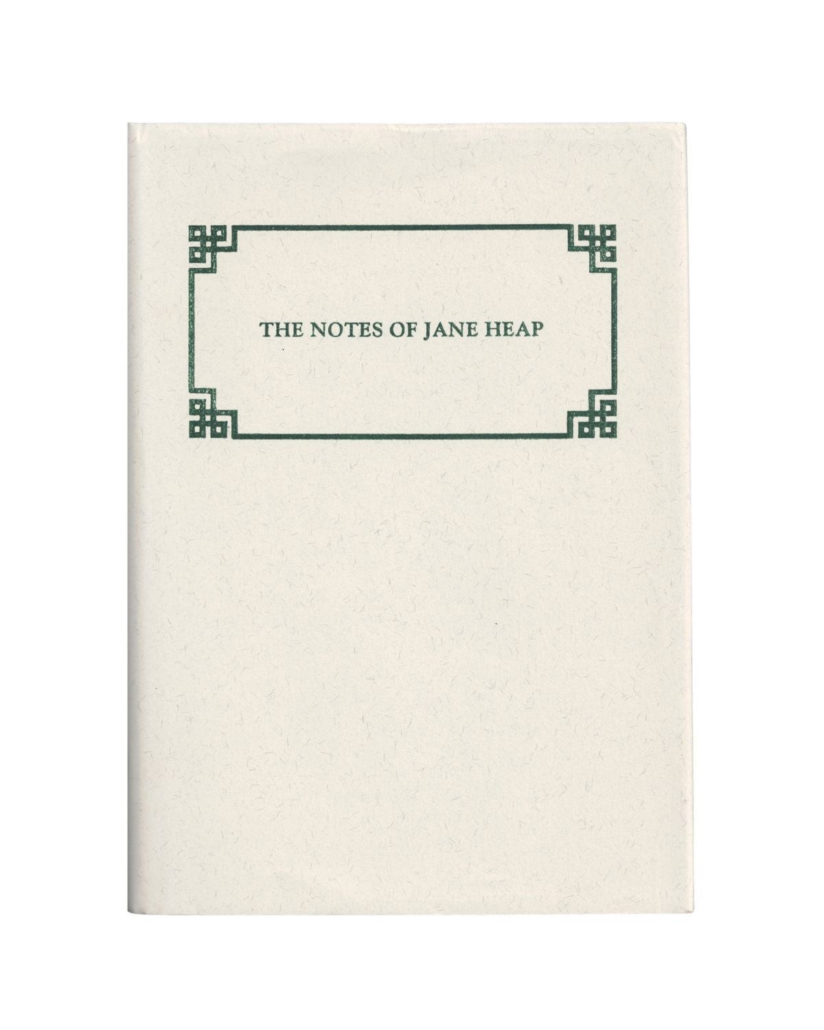 the notes of jane heap / 1st Edition 1994