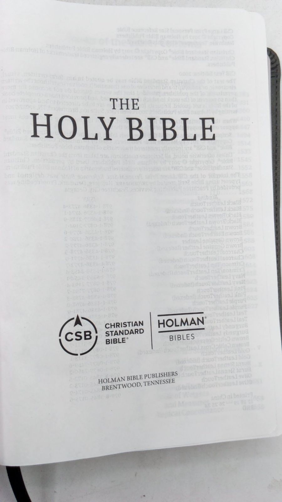 THE Holy Bible Hardcover CSB Text Edition: 2020 2020