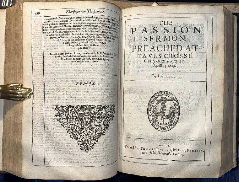 1625 Folio ‚The Works Of Joseph Hall‘ Fine Binding. Christian Bible Theology.
