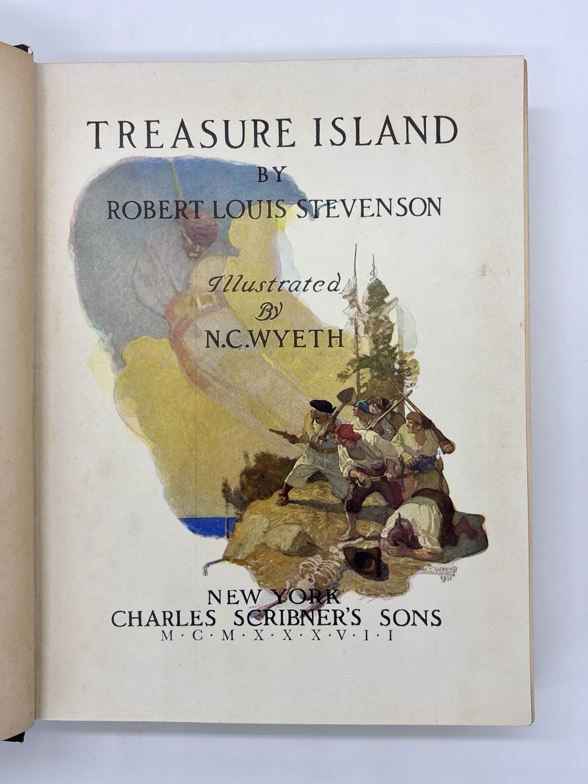 SCRIBNERS Treasure Island, Robert Louis Stevenson, 1911 Edition Illustrated