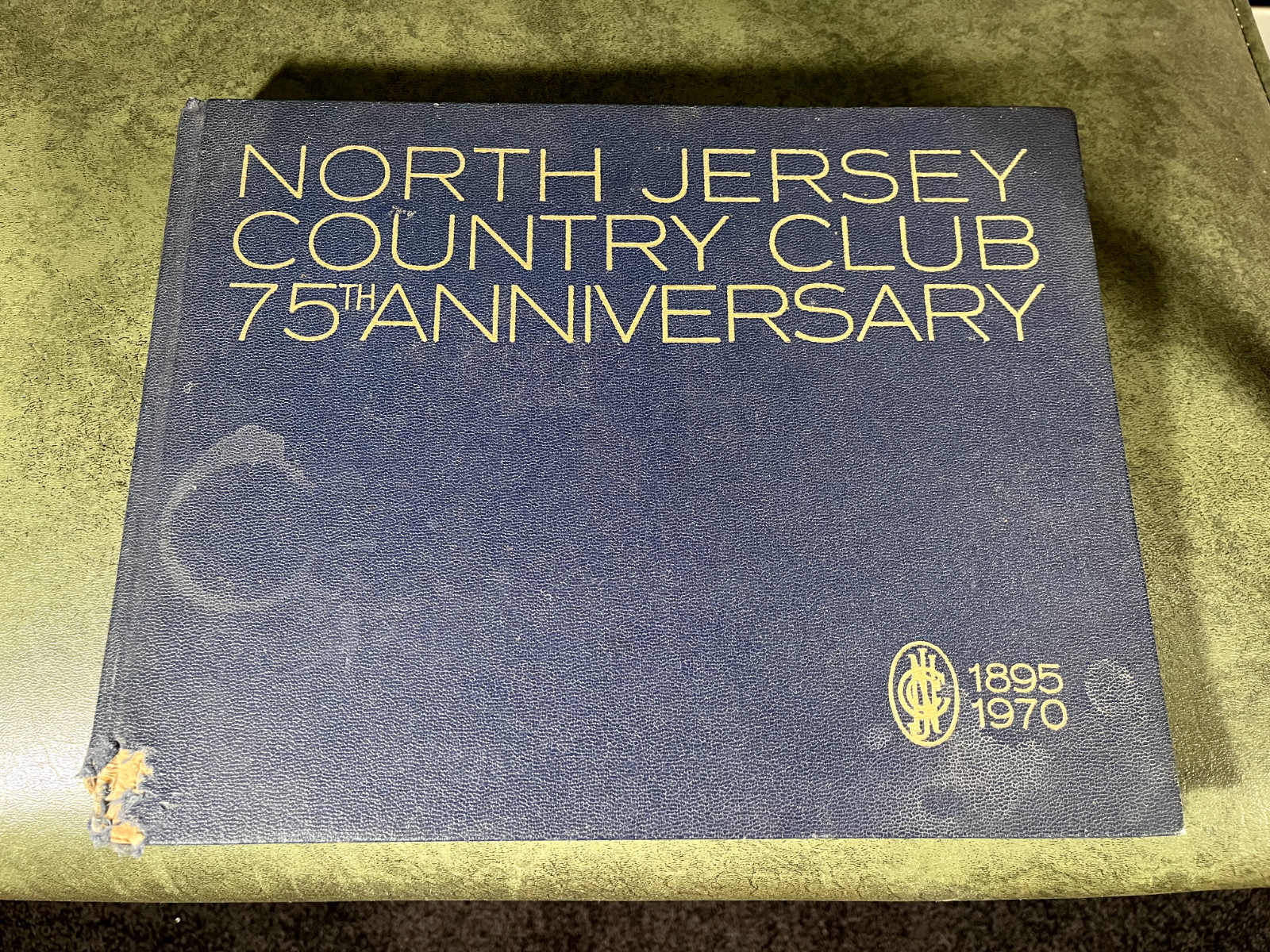 RARE 1970 NORTH JERSEY COUNTRY CLUB HISTORY GOLF BOOK NEW JERSEY 1895