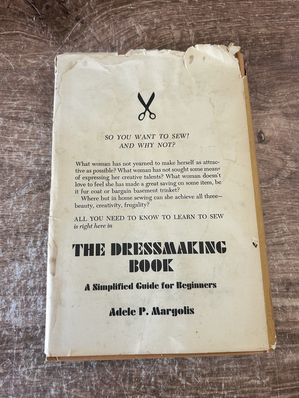 The Dressmaking Book (Adele P Margolis 1967 Hardcover