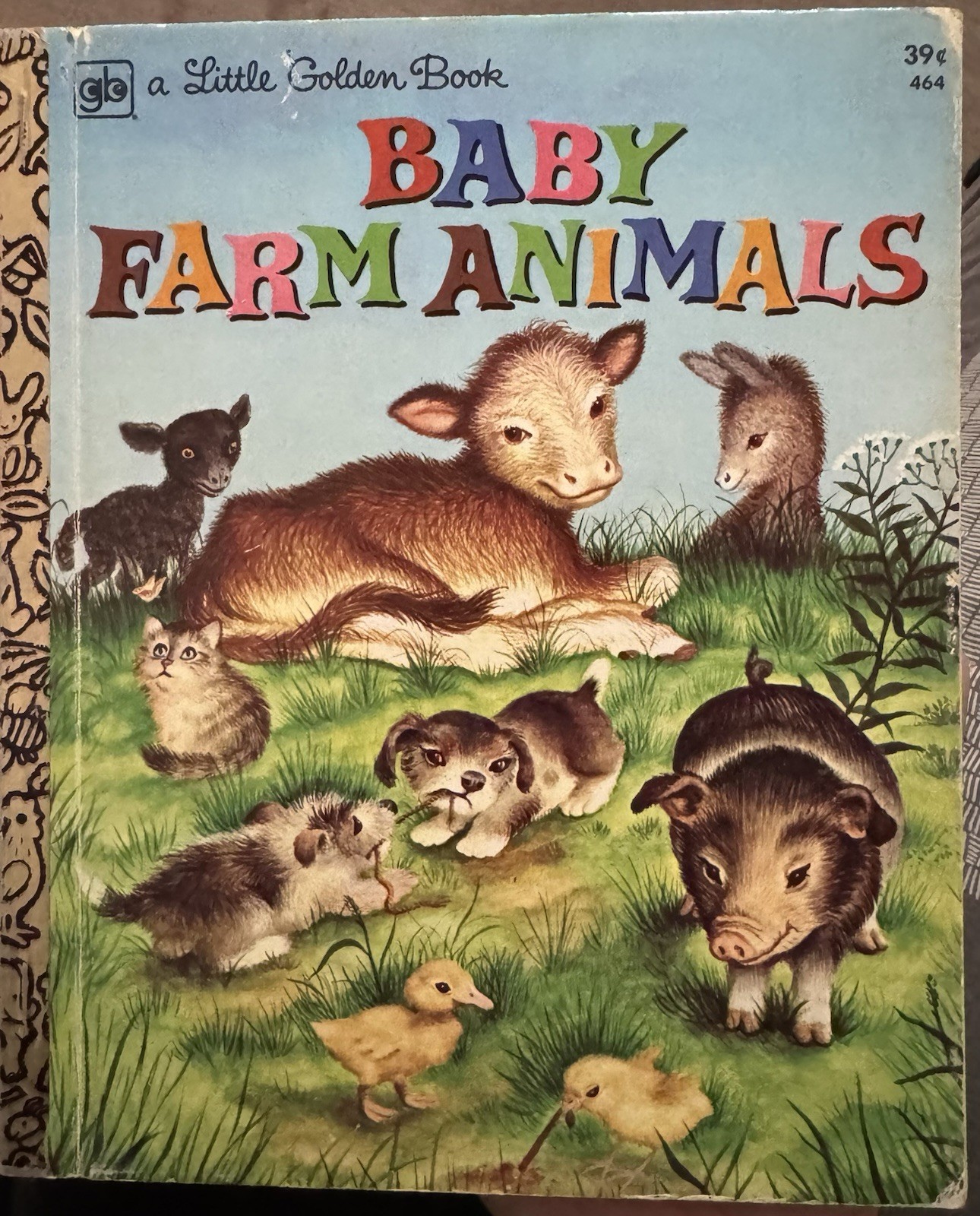 Vintage 1977 Little Golden Book Baby Farm Animals Hardcover by Garth Williams