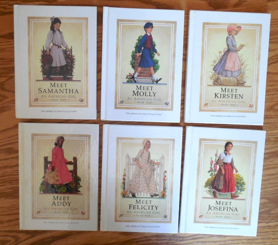Vintage Lot of 6 Retired Pleasant Company Hardcover American Girl „Meet“ Books