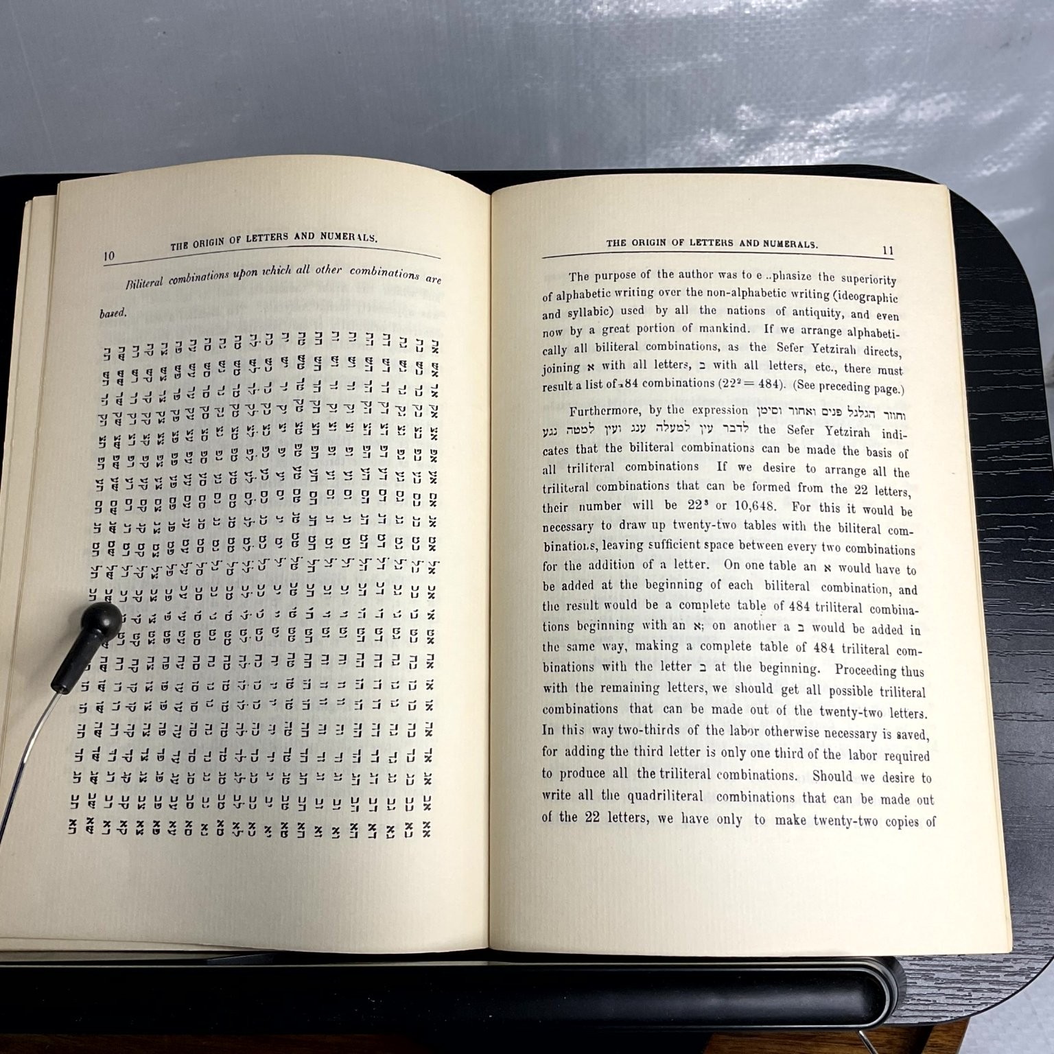 Origin of Letters & Numerals According to Sefer Yetzirah Phineas Mordell 1975