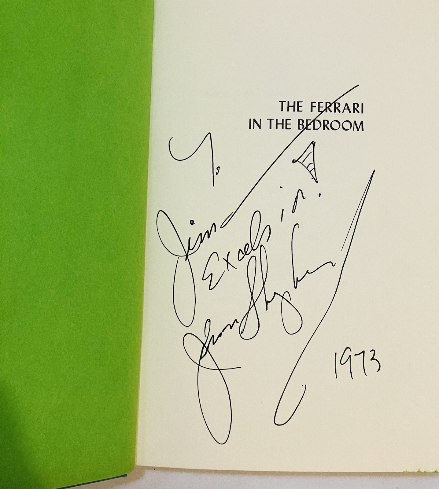 Jean Shepherd Signed The Ferrari in the Bedroom HC 1973 Auto A Christmas Story