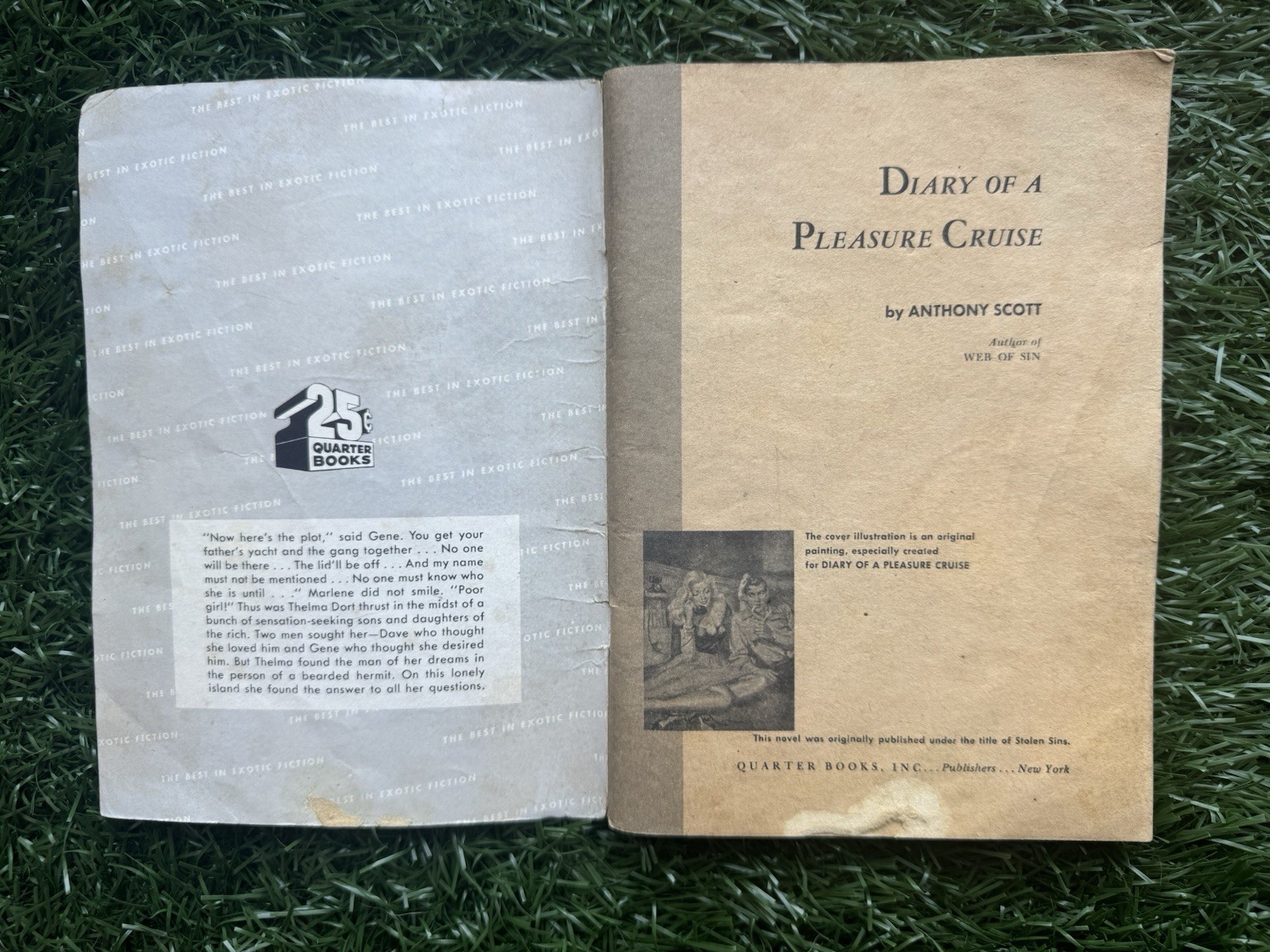 Sleaze gga digest Vintage Pb, Diary Pleasure Cruise, Scott, Quarter 95, 1951