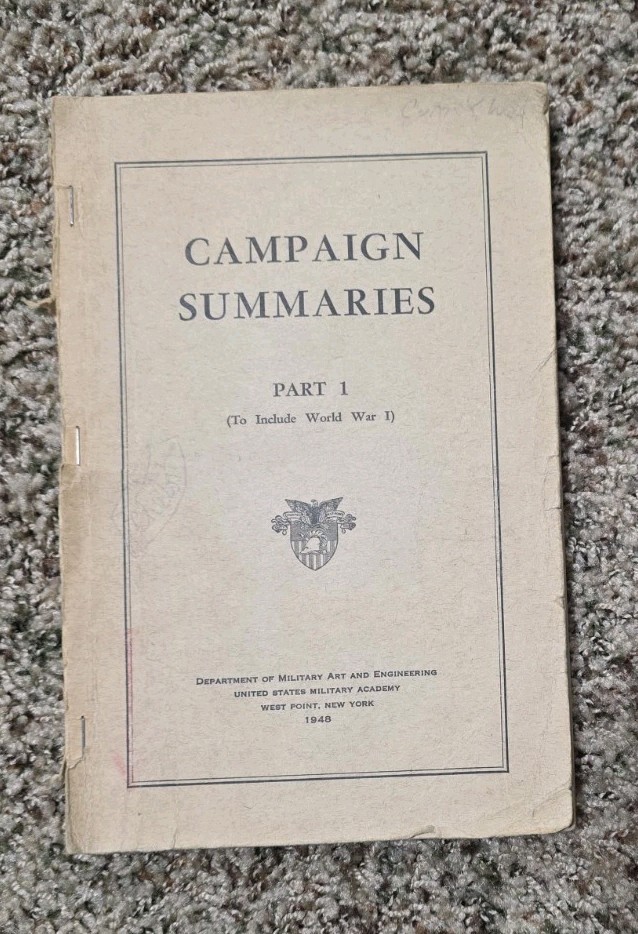 Campaign Summaries 1948 Department Of Military Art and Engineering War History