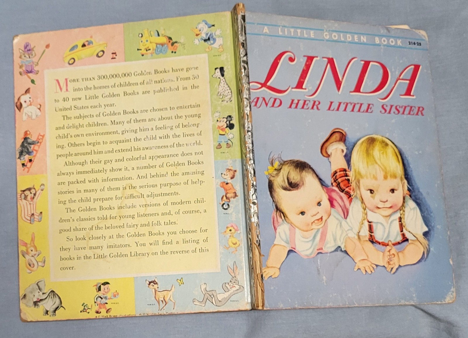 LINDA AND HER LITTLE SISTER -Eloise Wilkin – Little Golden Book