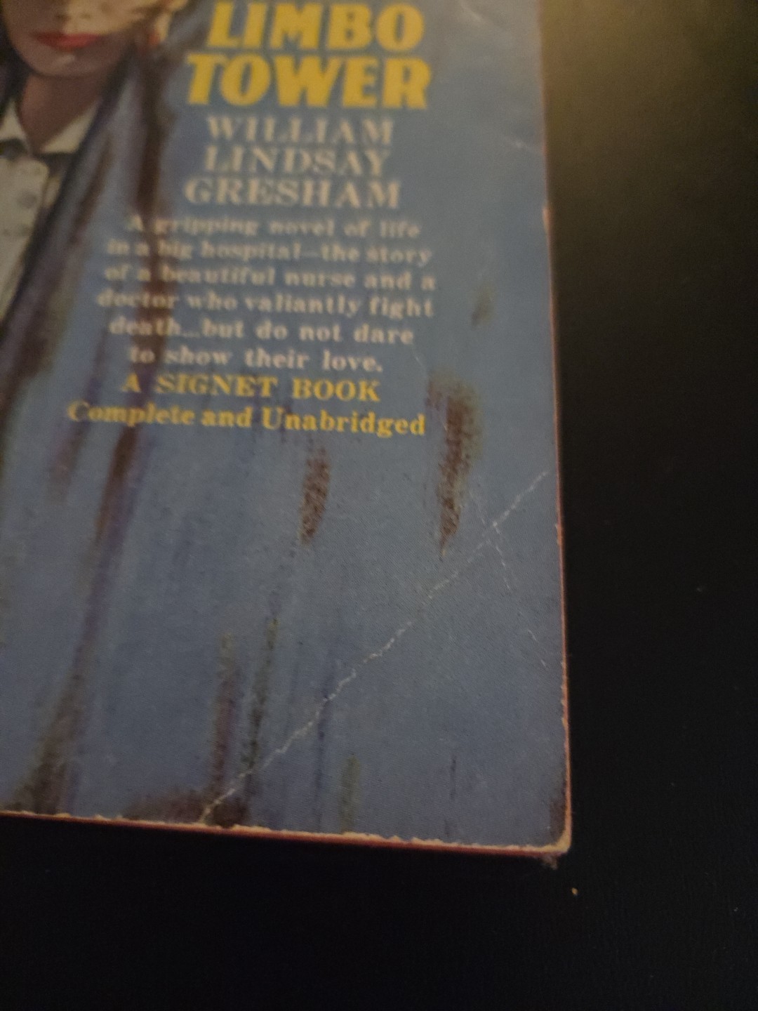 Limbo Tower William Lindsay Gresham (Signet D2046, 1962) Vintage Nurse Pulp