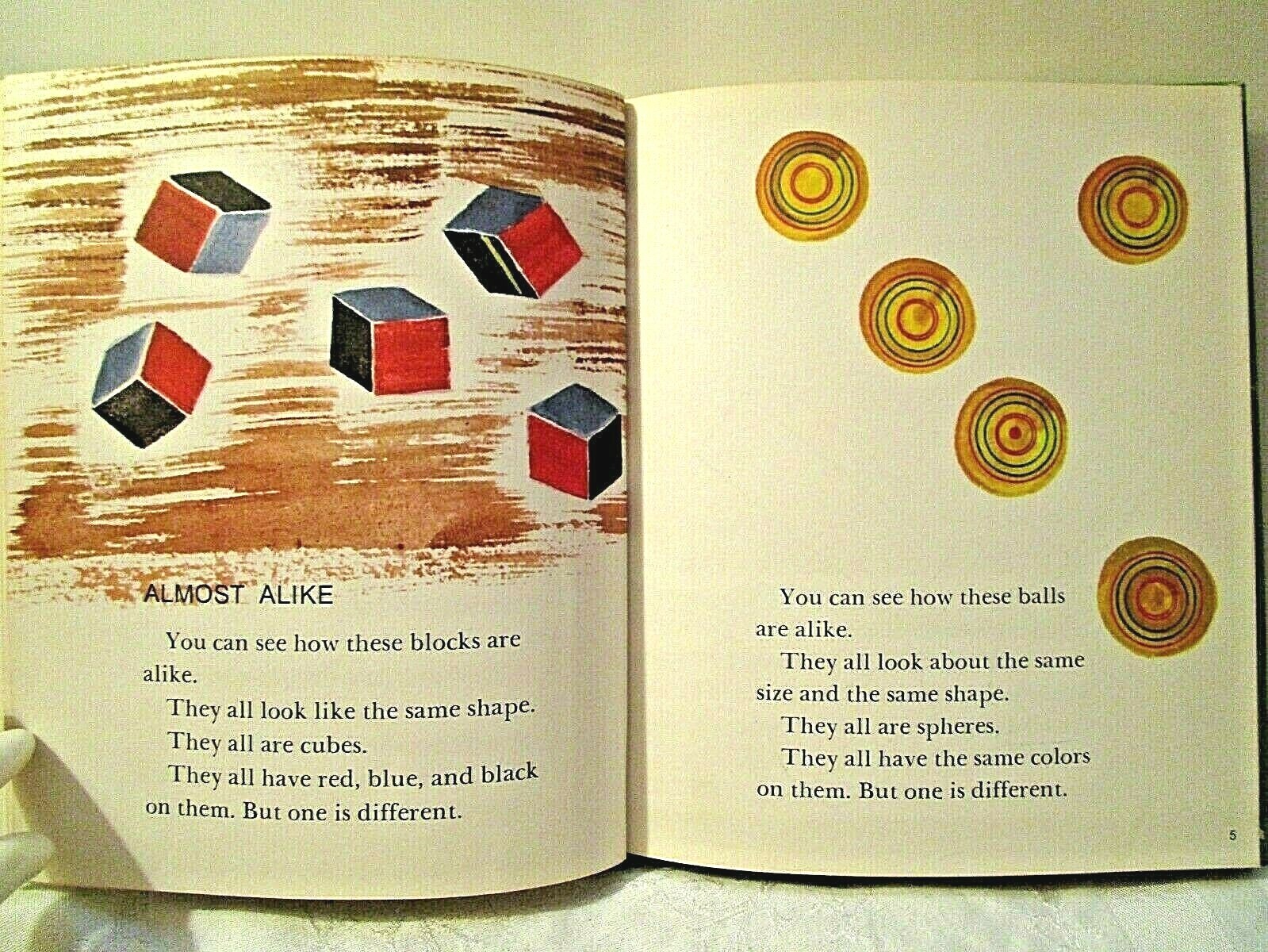 1979 THINGS ARE ALIKE and DIFFERENT HC ~ FAMOUS ILLUSTRATOR : JOHN HAWKINSON