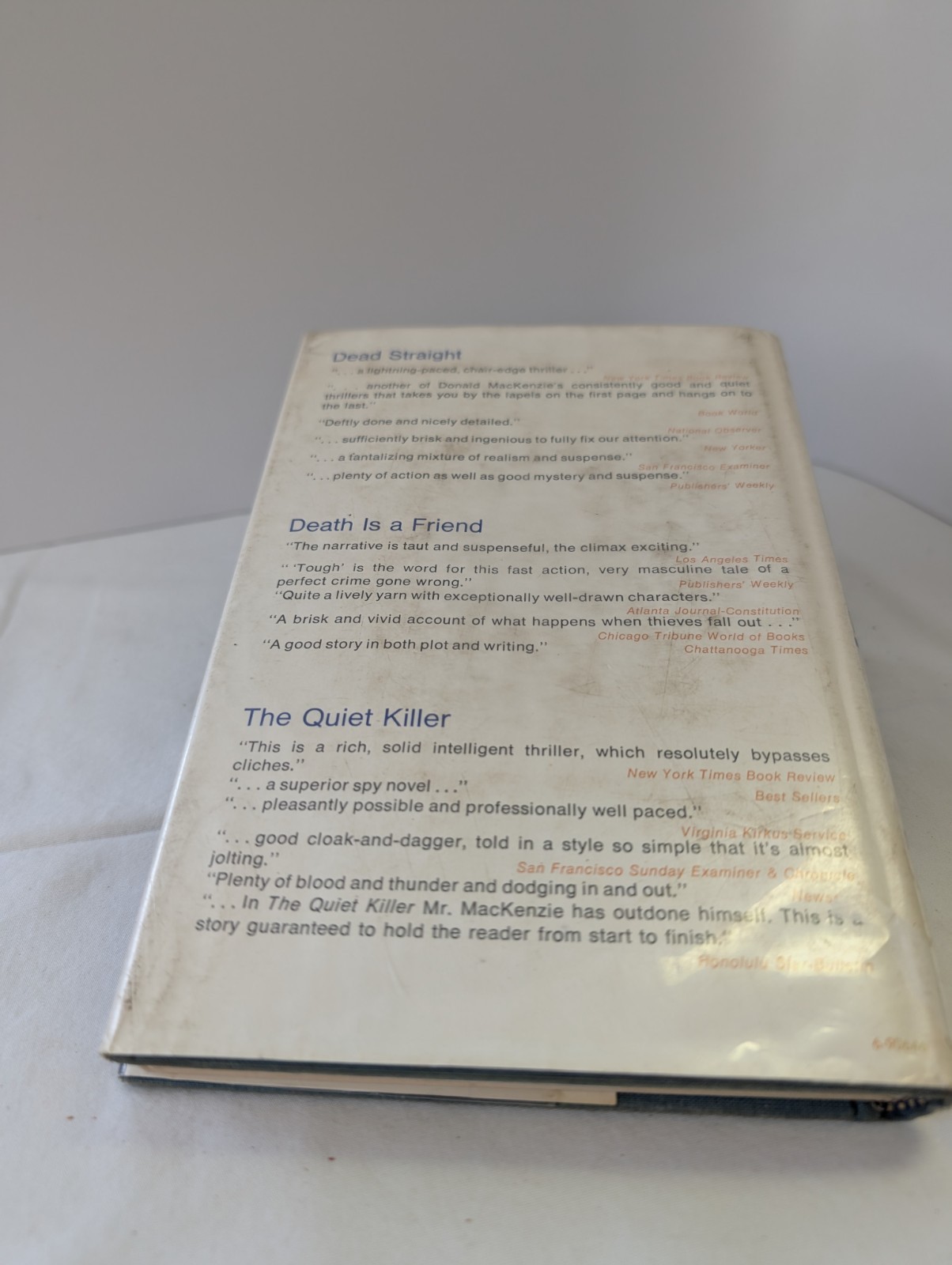 The Kyle Contract Donald MacKenzie 1970 First Printing HCDJ Thriller Suspense