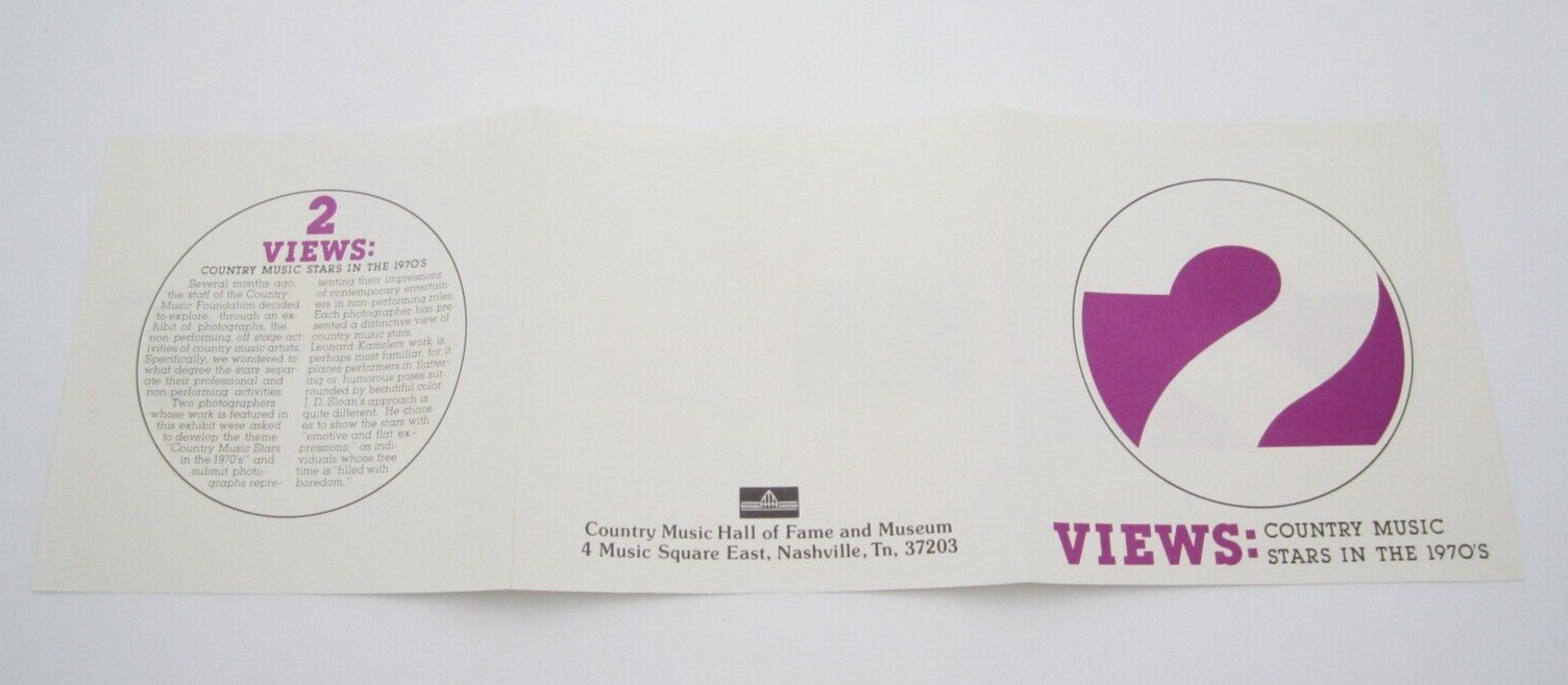 Vtg 1970’s Country Music Hall of Fame Stars in the 1970s Ephemera (W40)