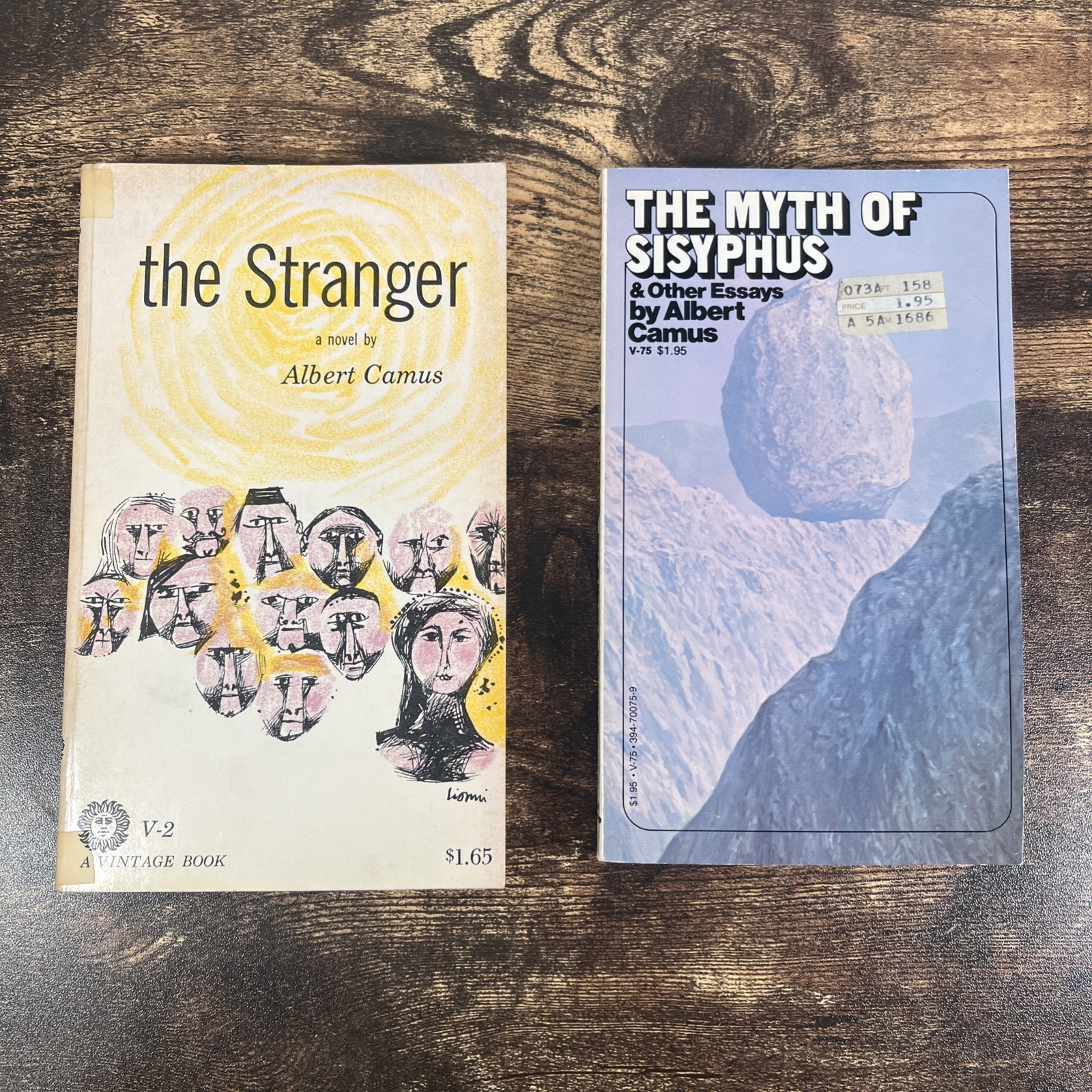 The Stranger A Novel by Albert Camus 1946 And The Myth Of Sisyphus 1955