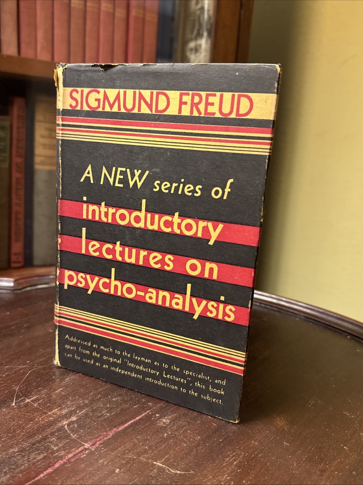 Sigmund Freud 1933 1st US Edition 1st Printing Hardcover DJ Psychology