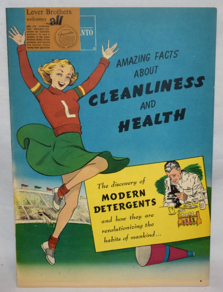 Amazing facts about Cleanliness and Health – COMIC BOOK 1950s ALL DETERGENT AD