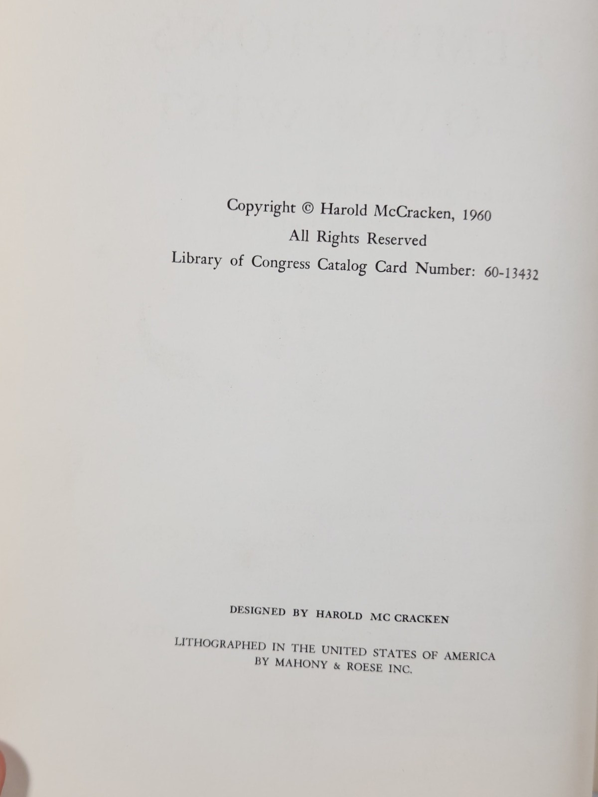 1960 Frederic Remington’s Own West Harold McCracken Western Soldier Indian Wars