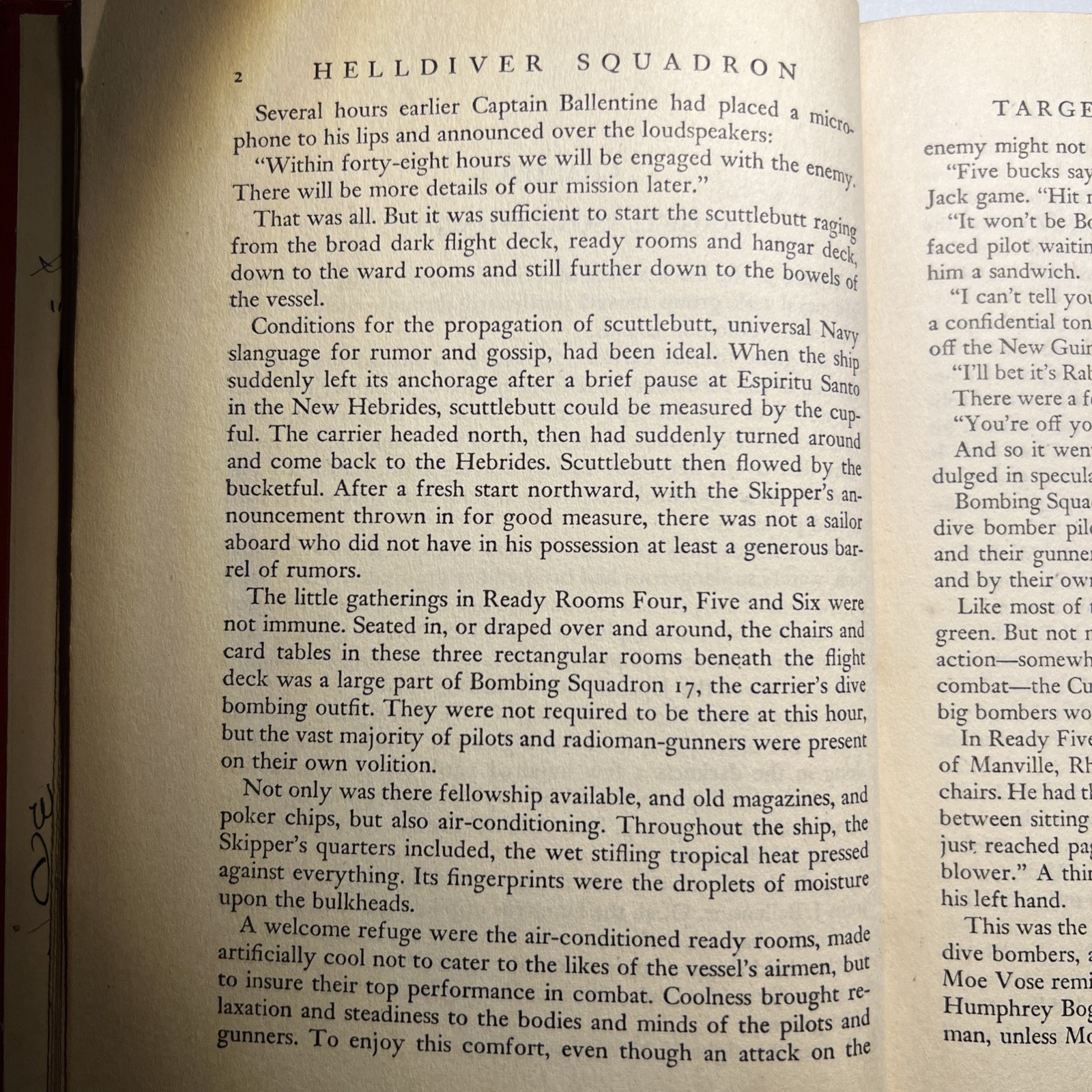 HELLDIVER SQUADRON, Robert Olds 1944 Navy Bomb Squad 17 WWII, has 107 signatures