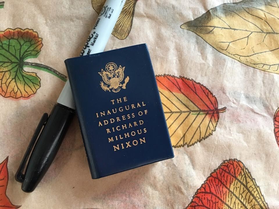 Inaugural Address of Richard Milhous Nixon Achille J St Onge Miniature Book
