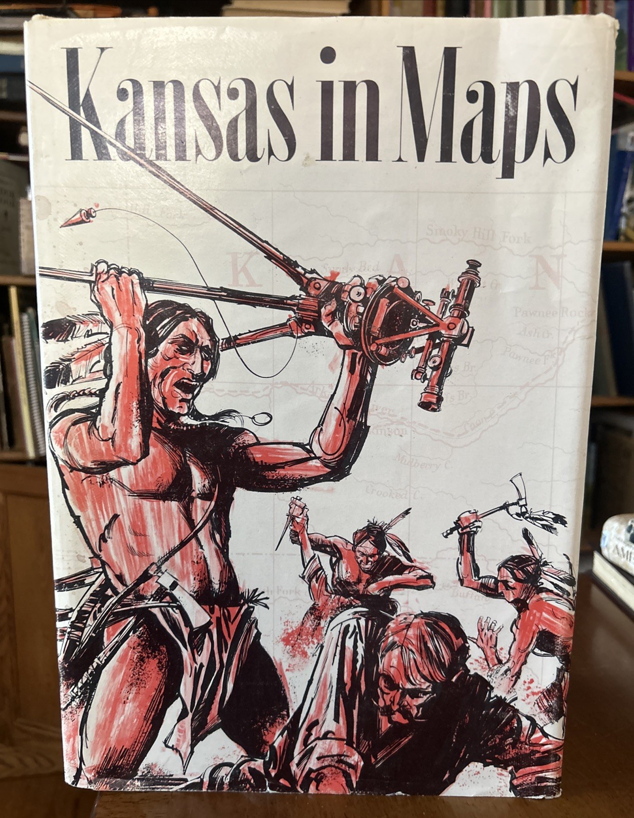 Kansas in Maps; Robert Baughman – HCDJ 1961 Oversized VG+