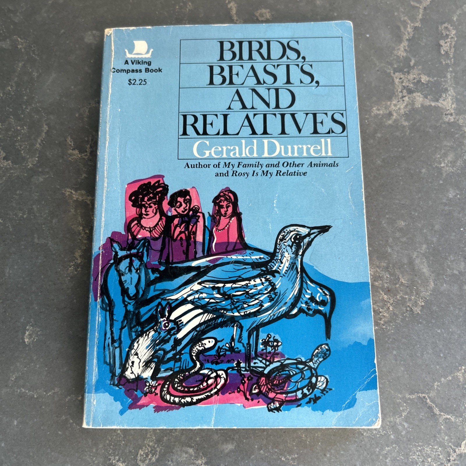 Gerald Durrell BIRDS, BEASTS & RELATIVES Paperback 1971