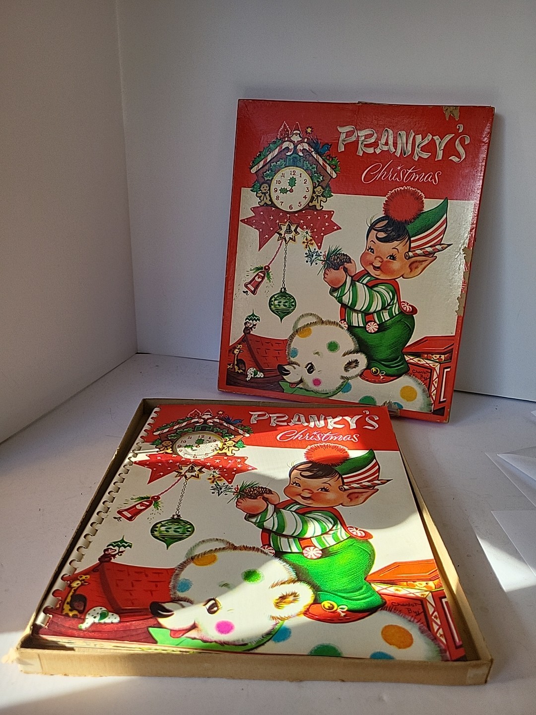 Prankys Christmas Pop-Up Book 1950s Vintage, Illustrated Children’s Holiday