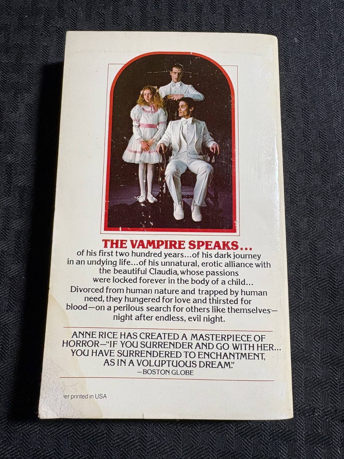 1977 INTERVIEW WITH THE VAMPIRE by Anne Rice VG 4.0 1st Ballantine Paperback