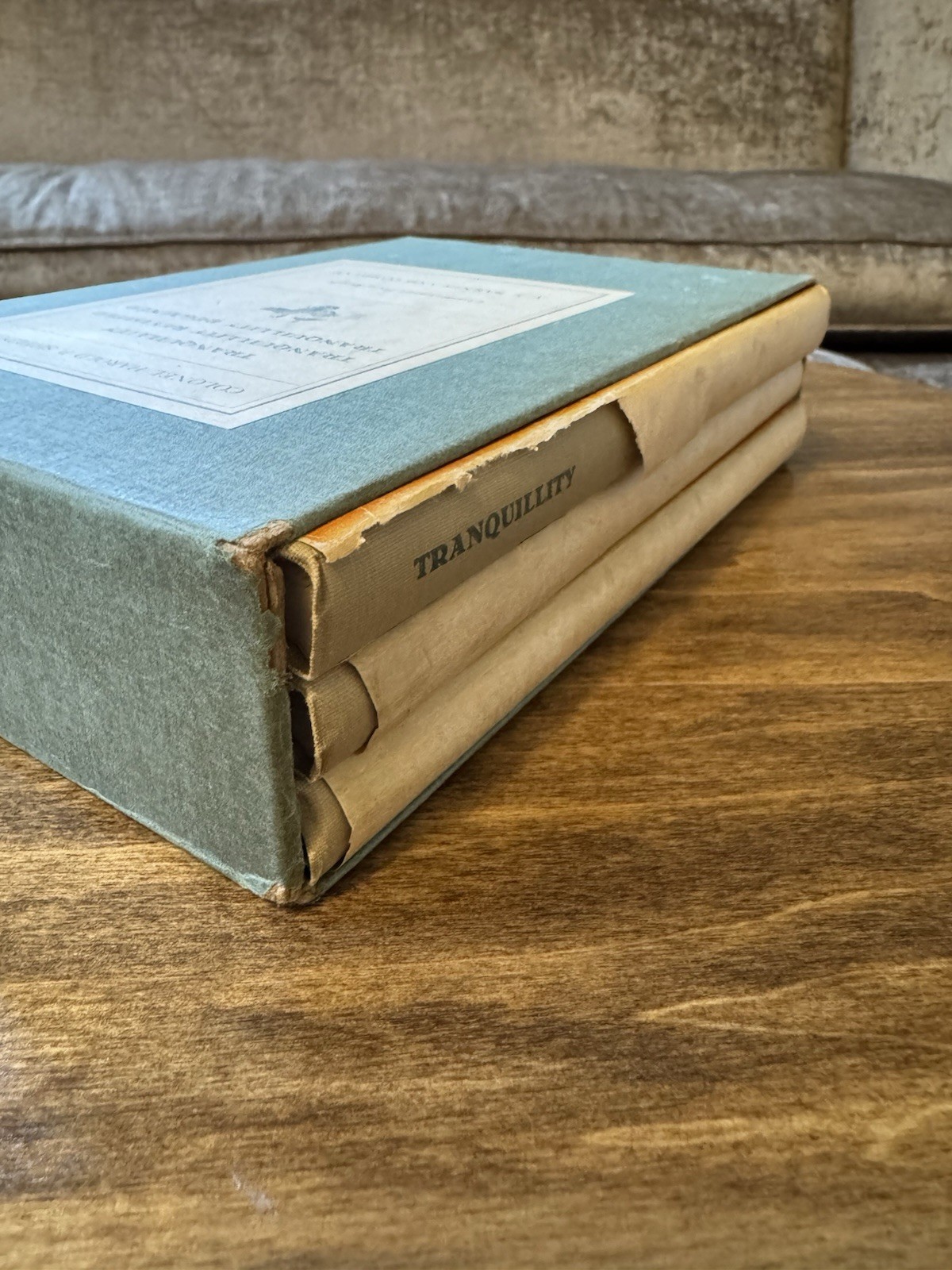1945 3 Book Set TRANQUILITY REVISED REVISITED Col Harold Sheldon HUNTING FISHING