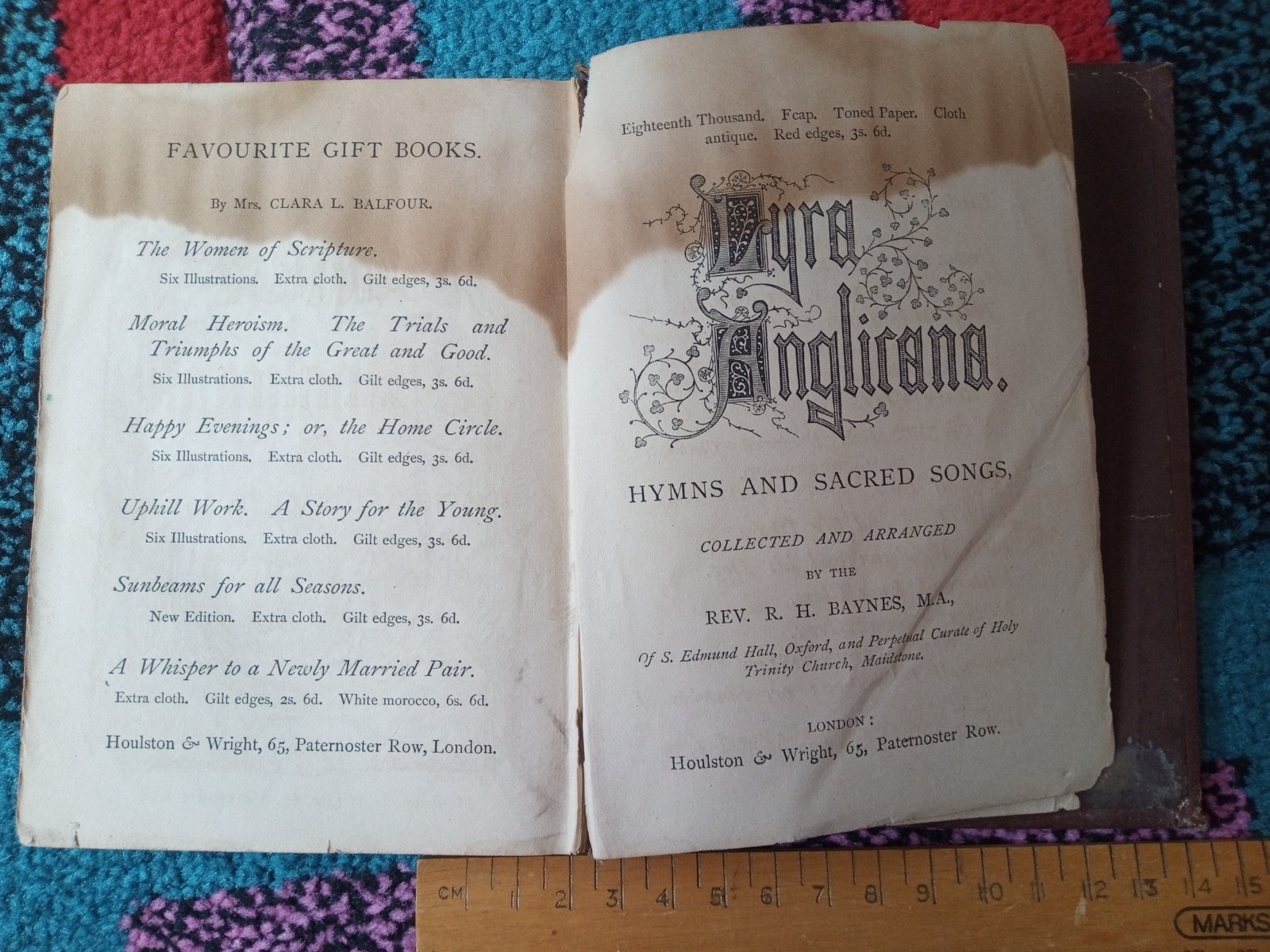 Flowers & Fruit Gathered By Loving Hands From Old English Gardens Poetry 1864