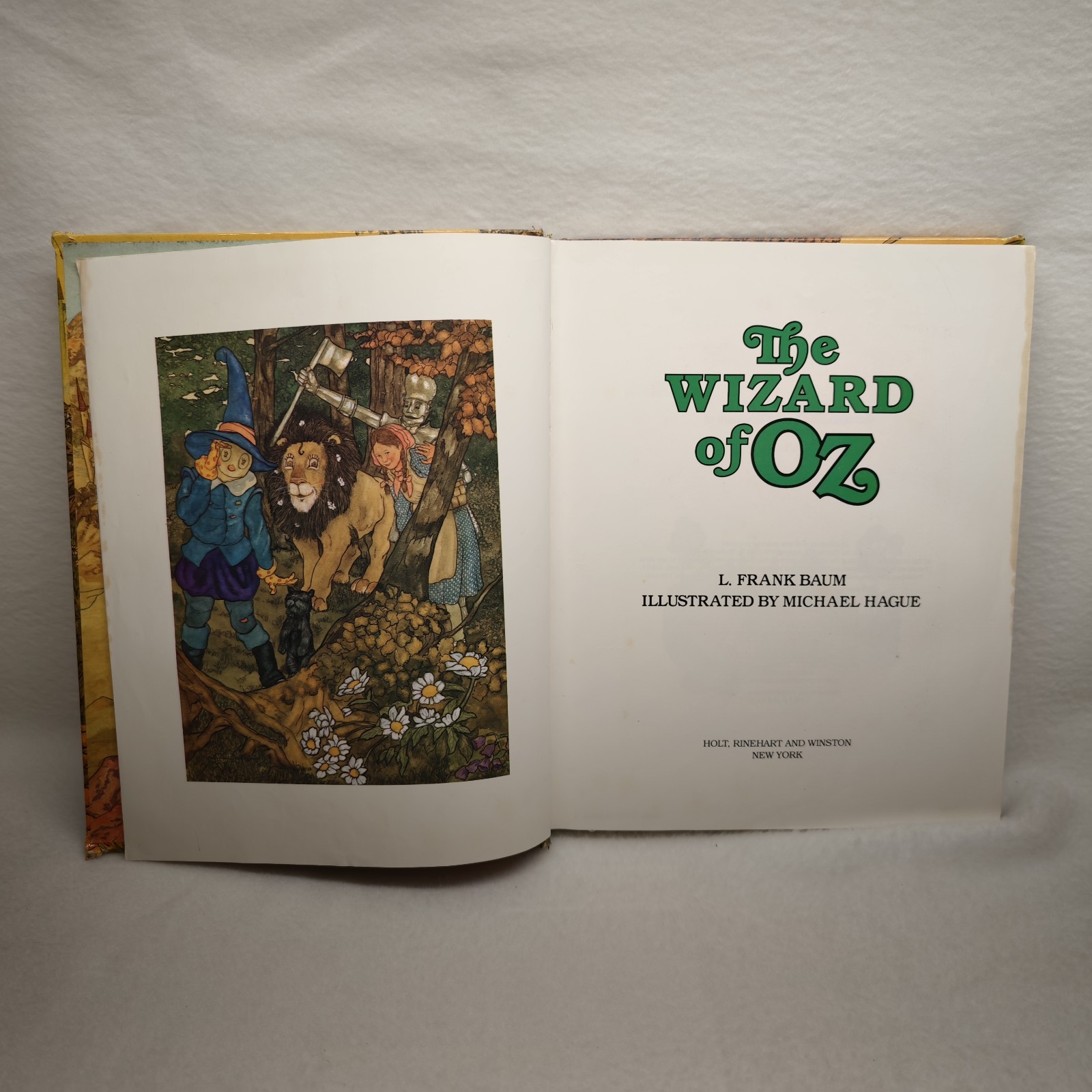 Wizard of Oz Michael Hague 1982 Hardcover Illustrated L Frank Baum Holt Book
