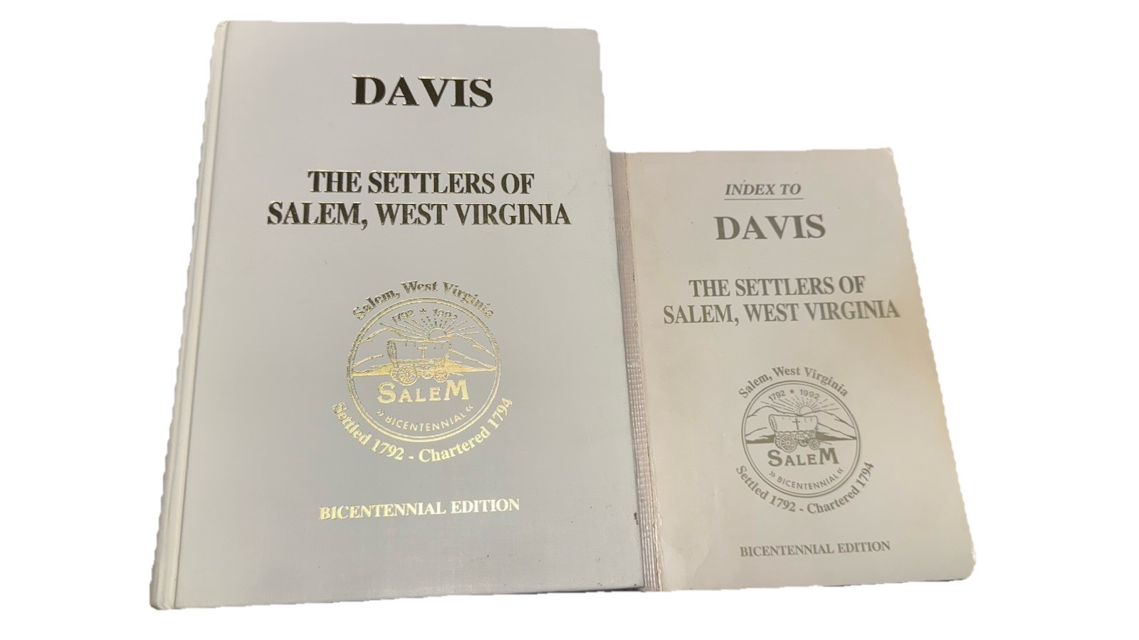 Settlers of Salem, West Virginia Bicentennial Edition 1792-1992 w/ Signed Letter