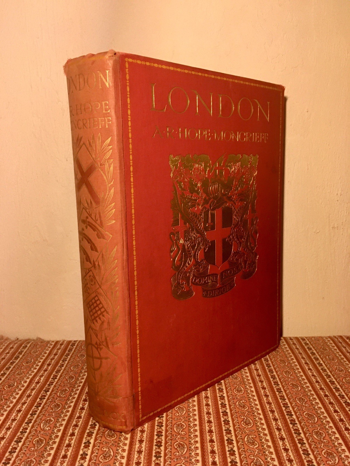 London ~ A. R. Hope Moncrieff 1910 A & C BLACK ANTIQUE WATERCOLOR ART DECORATIVE