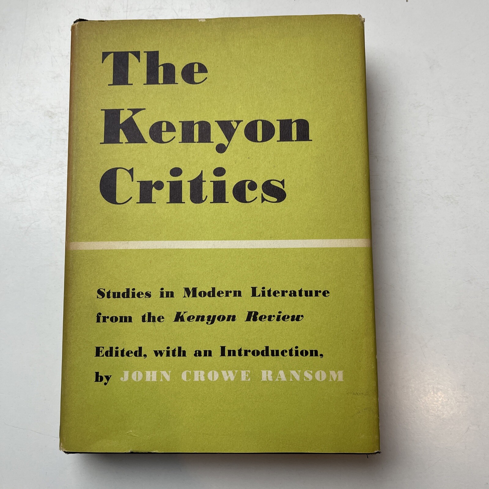 John Crowe Ransom THE KENYON CRITICS Studies in Modern Literature from the Kenyo