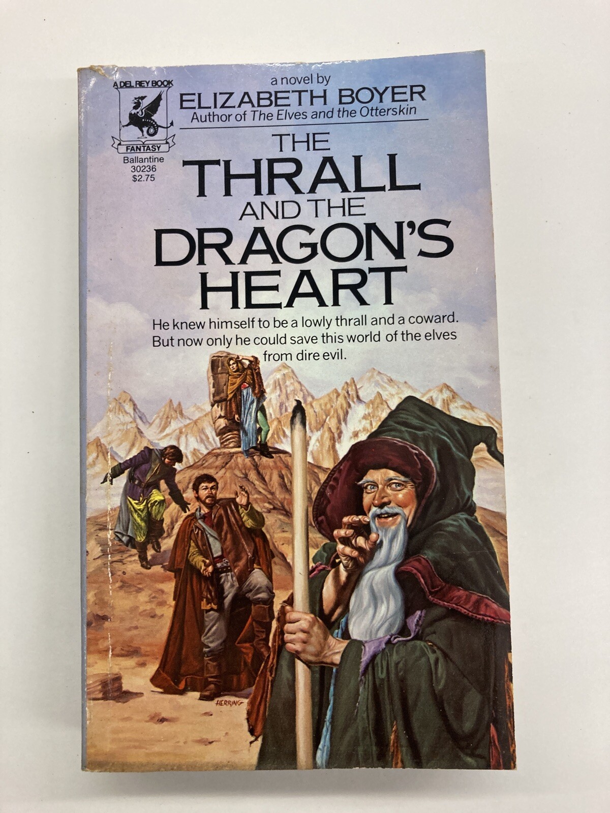 The Thrall And The Dragons Heart Elizabeth Boyer 1st Print 1982 Del Rey