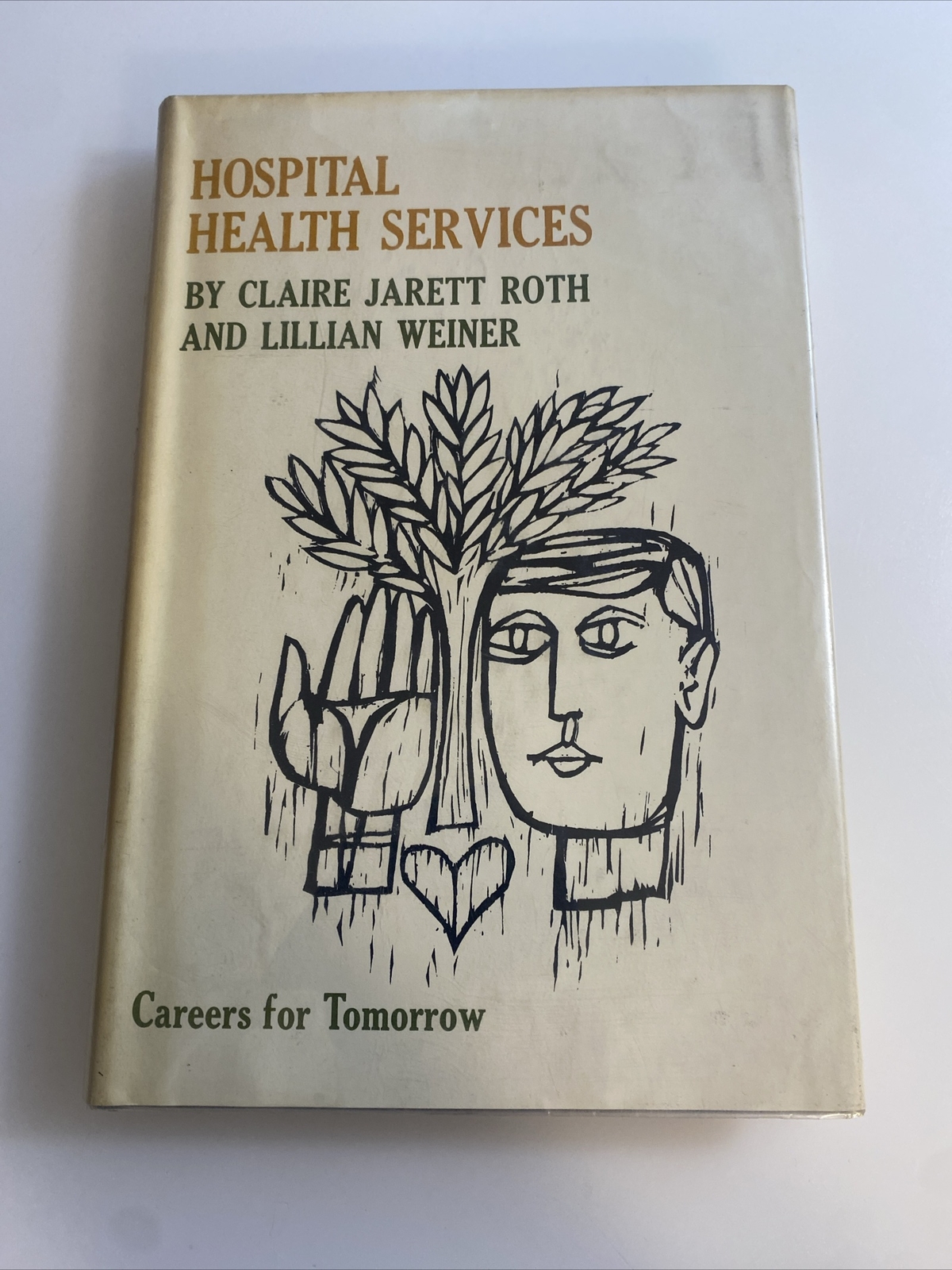 1964 VTG Book Hospital Health Services Careers for Hospice aClaire Roth xlib ab3