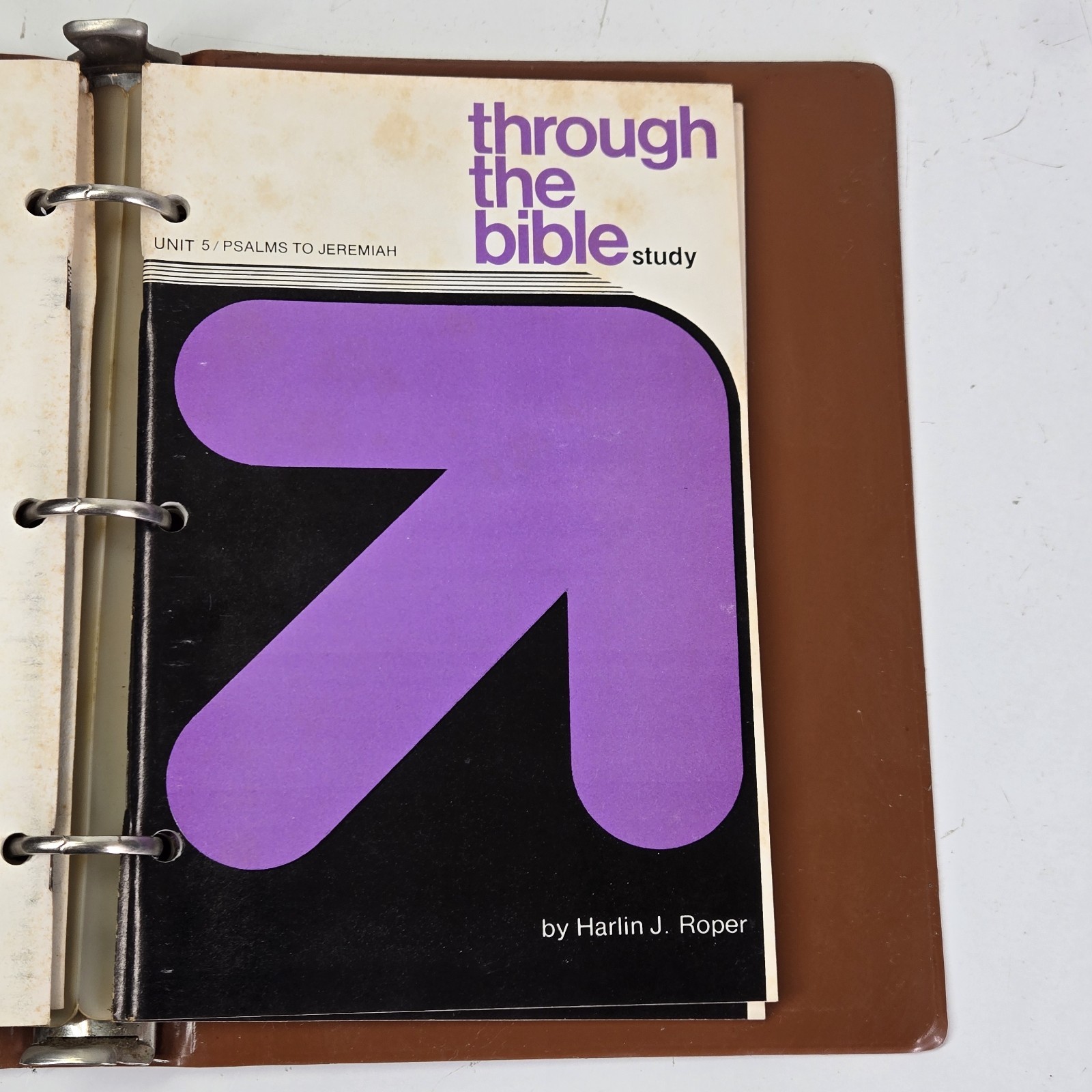 Through the Bible Study Course Harlin J. Roper 12 Booklets W/Binders