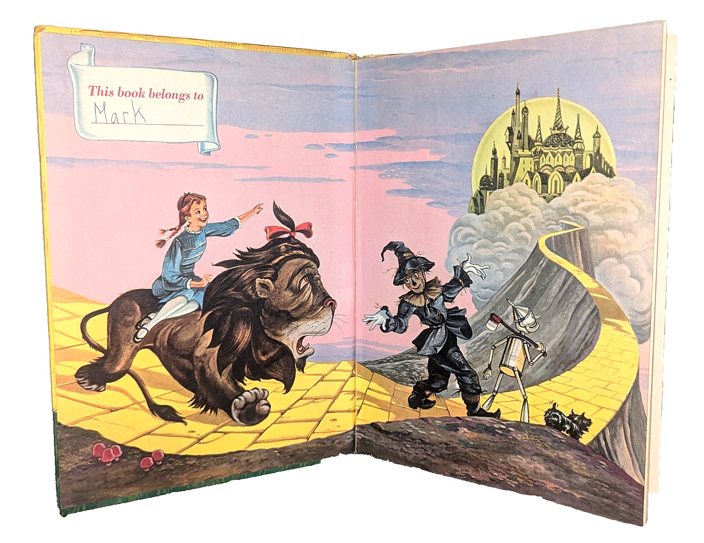 Vintage 1950 The Wizard Of Oz Hardback Book Author L. Frank Baum Children’s Book