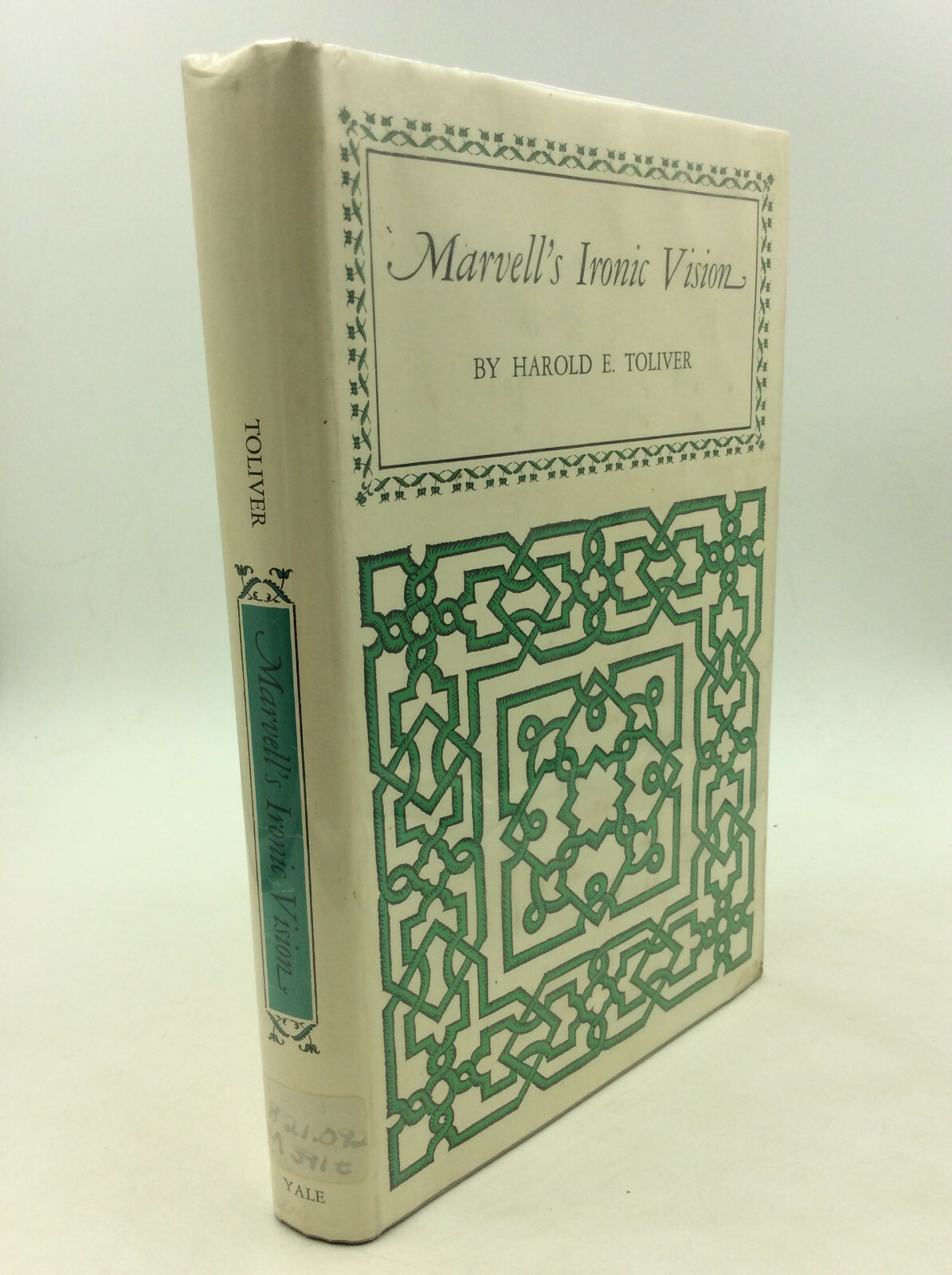 MARVELL’S IRONIC VISION – Harold E. Toliver – 1965
