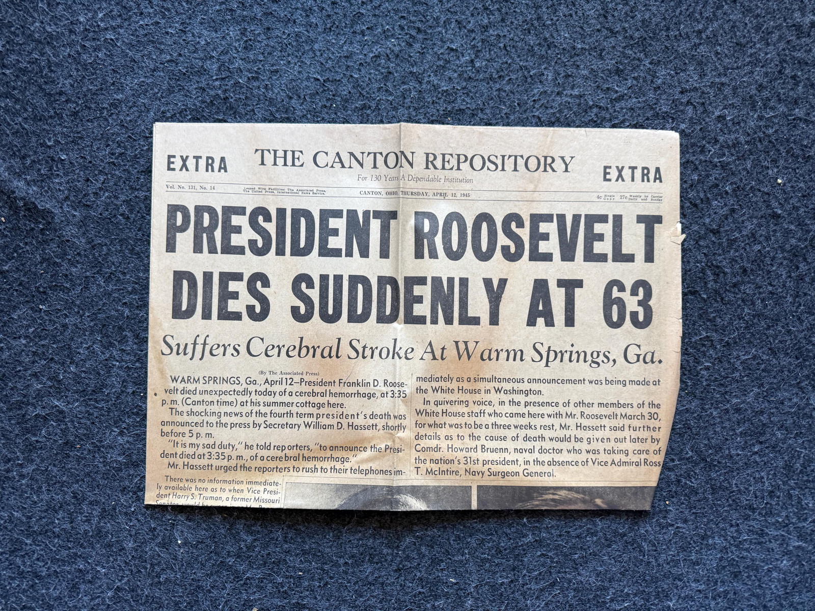 1945 WW2 FDR Death – World War 2 History- Death of President Roosevelt in World
