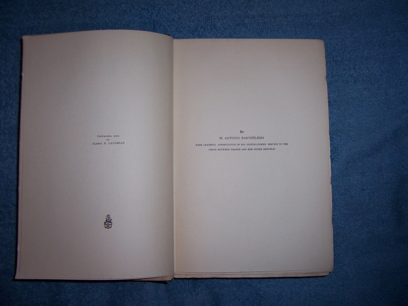 THE MARTYRED TOWNS OF FRANCE by Clara E. Laughlin/1st ed/HC/WWI 1914-18