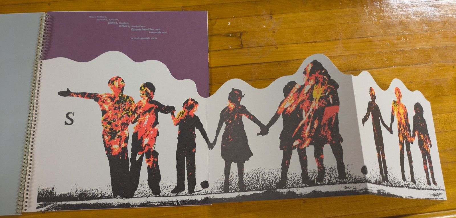 VTG Graphic Design SIMPSON PAPER Sign Language Book Advertising Art