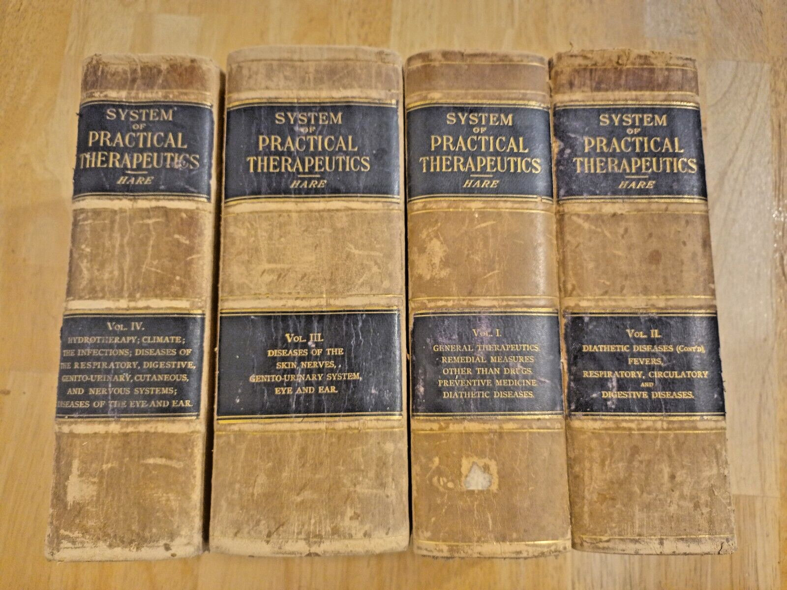 A System of practical Therapeutics -Vols. 1-4 , H. A Hare (ed. 1891, Lea Bros.