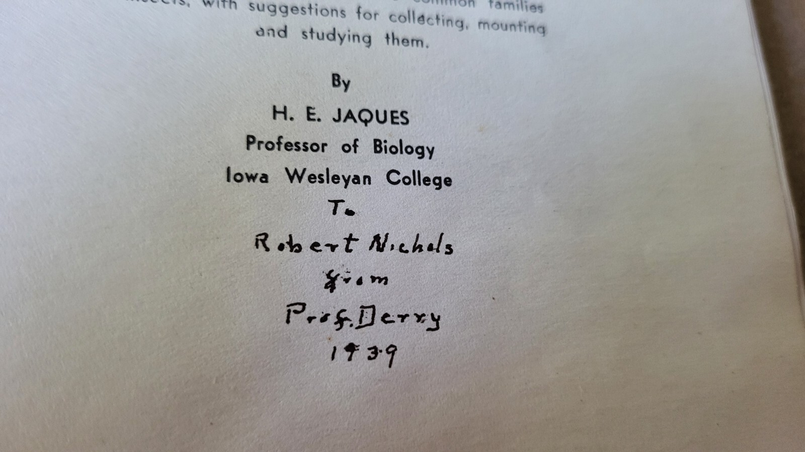 HOW TO KNOW THE INSECTS. H.E. JAQUES. 1939 Spiral Bound Softcover 5th Printing