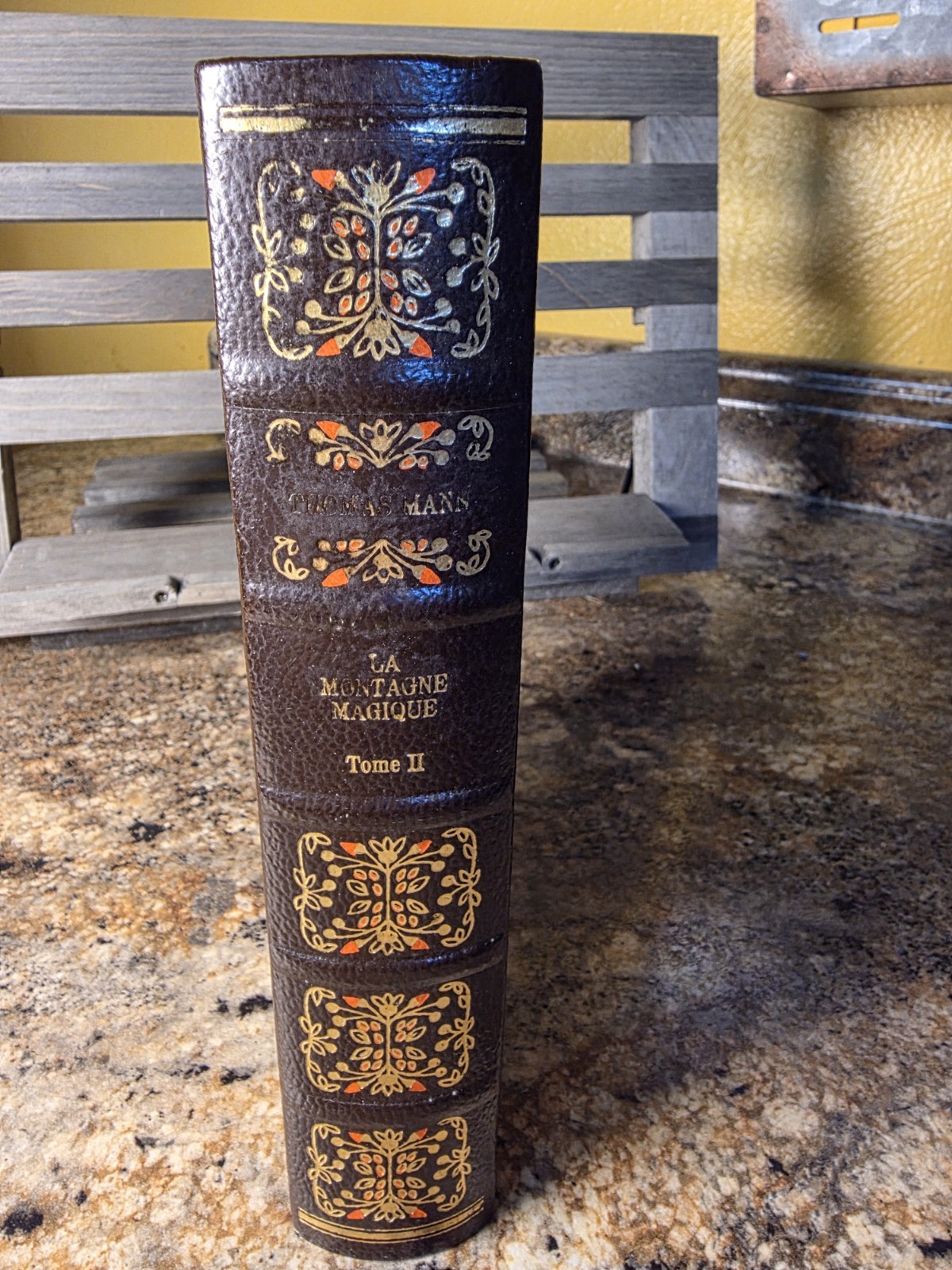 1977 Thomas Mann La Montagne Magique Tome II Éditions Famot Geneva Leatherette H
