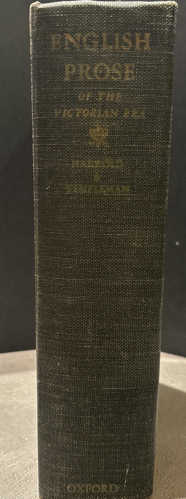 Vintage 1954 English Prose Of The Victorian Era by C F Harrold & W D Templeman