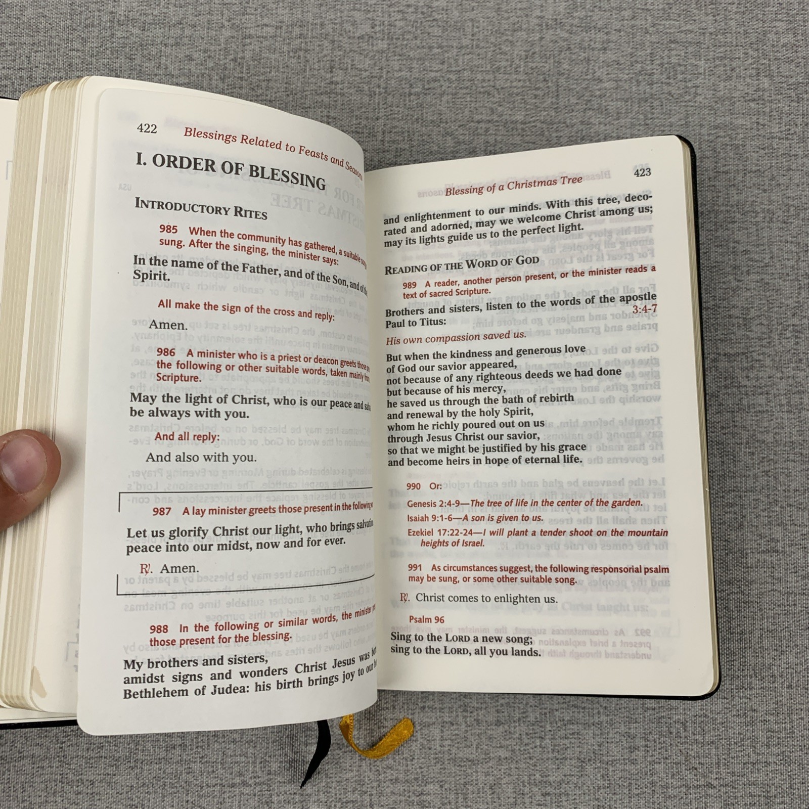 Shorter Book of Blessings 1990 Catholic Book Publishing Co