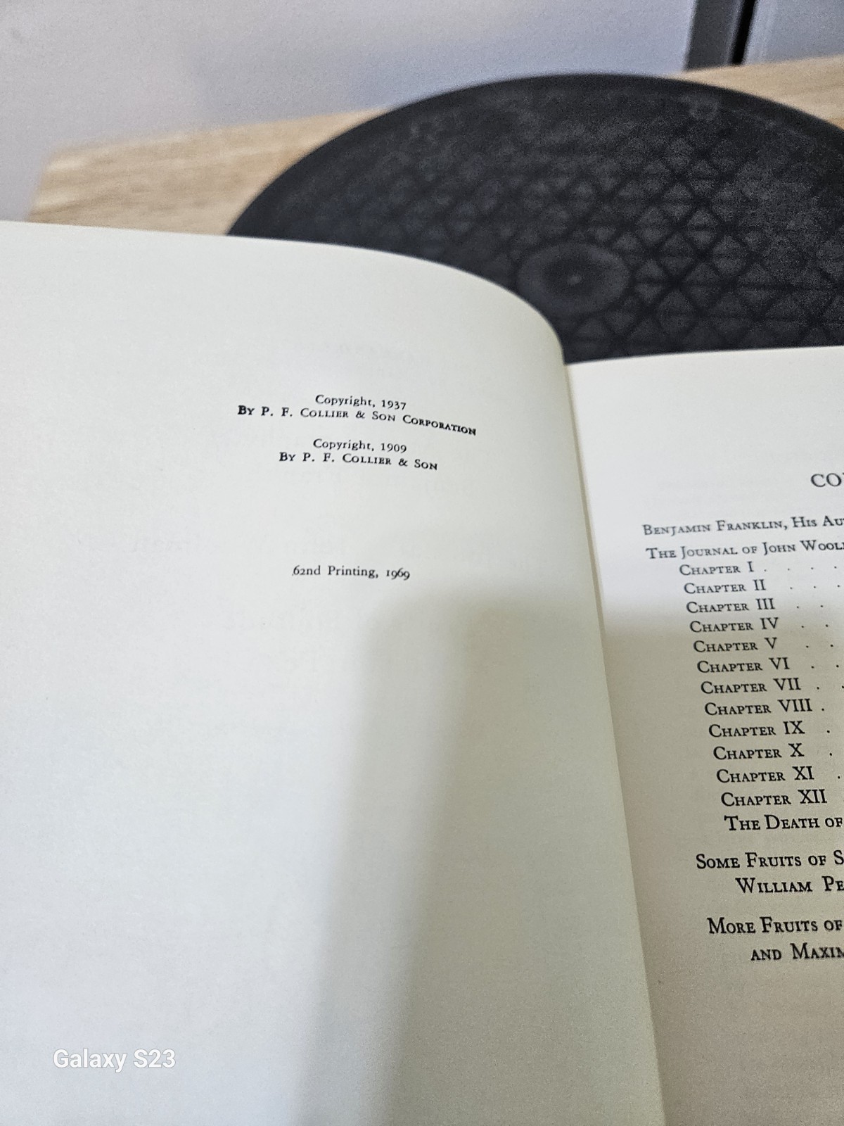 Ben Franklin, William Penn & John Woolman: 1937, Harvard Classics Deluxe Edition